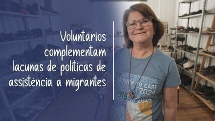 Voluntários ajudam migrantes em Curitiba