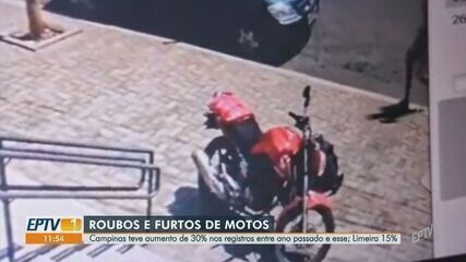 Crescimento preocupante de roubos de motos em Campinas