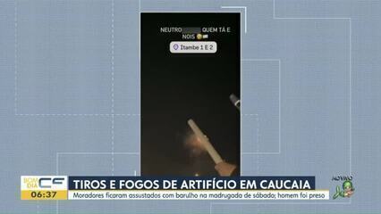 Criminosos celebram união de facções com fogos de artifício em Caucaia