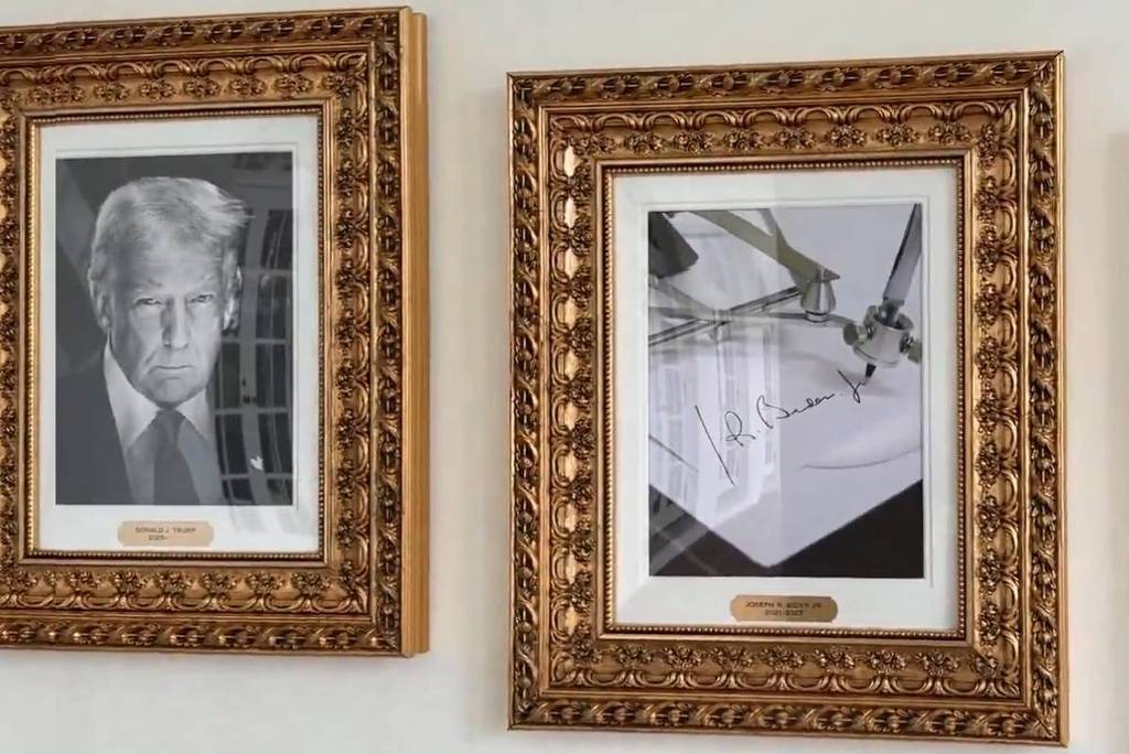 Governo Trump provoca Biden com caneta automática na Casa Branca
