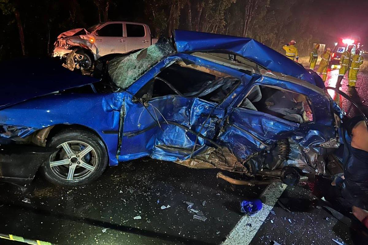Colisão fatal em Guamiranga deixa quatro mortos