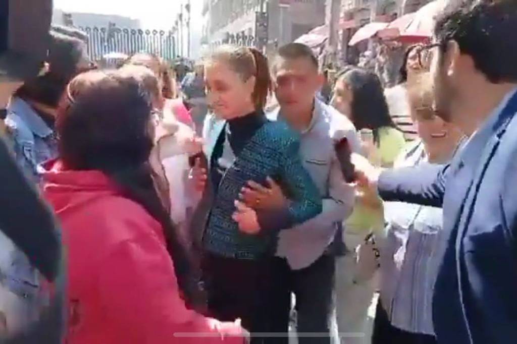 Claudia Sheinbaum é assediada na rua e agressor é preso
