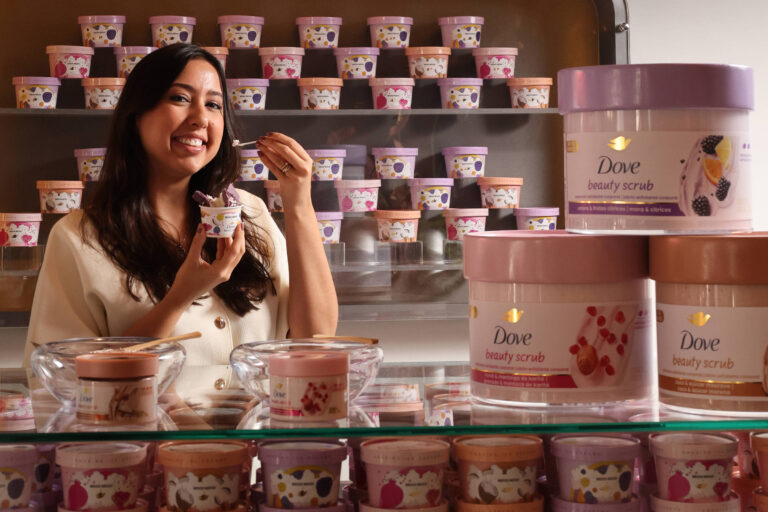 Dove lança sorvete inspirado em sabonete em parceria com Mooi Mooi