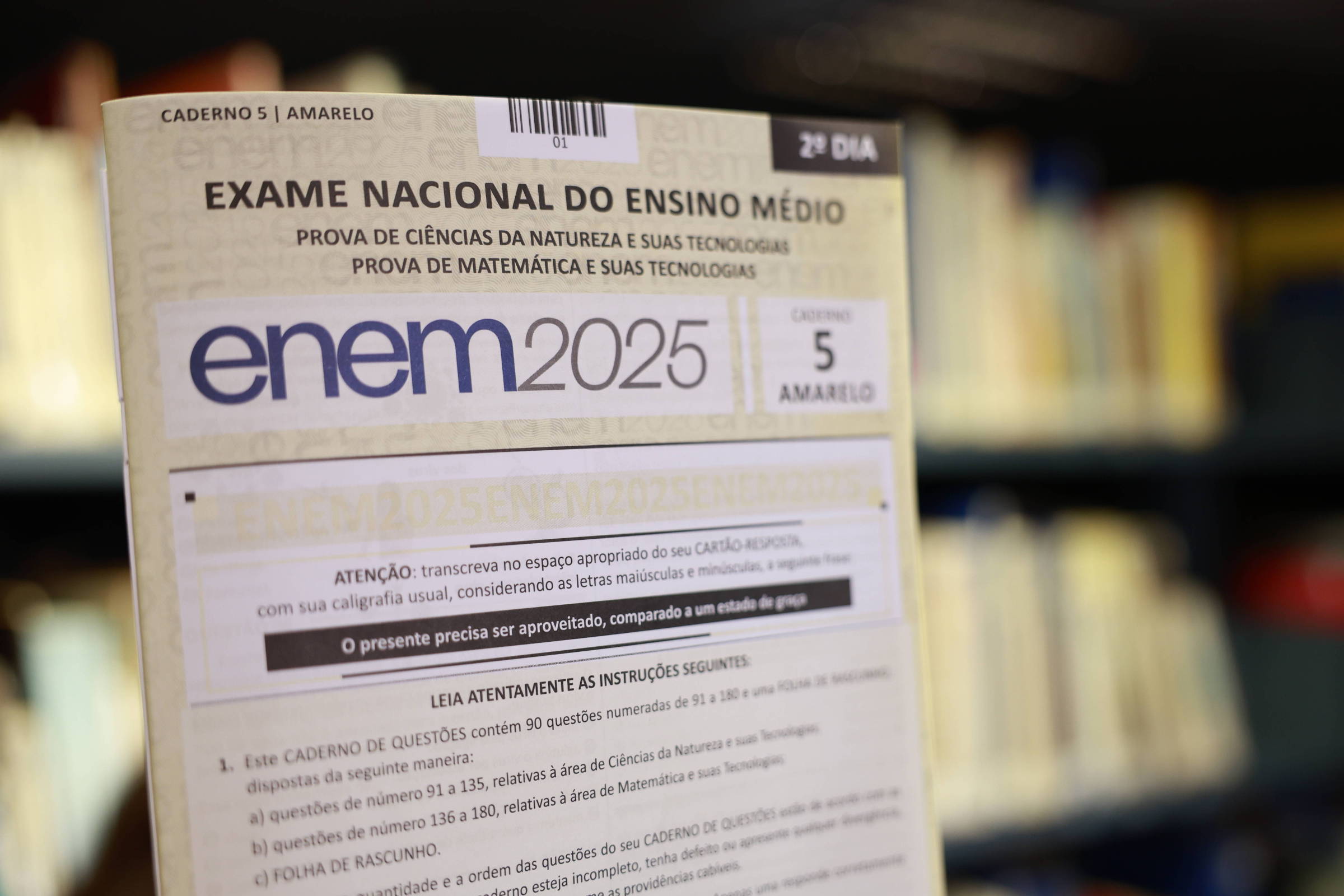 Gabarito oficial do Enem 2025 é divulgado antecipadamente