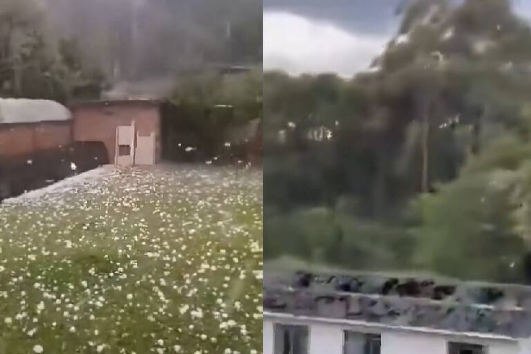 Tempestade causa estragos em Guarapuava com granizo do tamanho de ovos