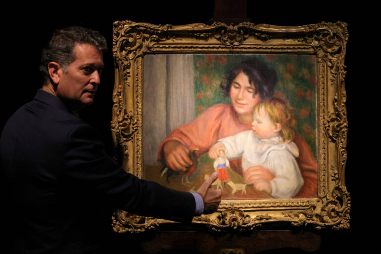 Pintura de Renoir que retrata seu filho é leiloada por R$ 11,2 milhões