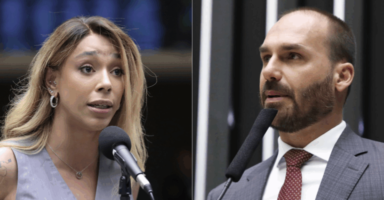 Erika Hilton processa Eduardo Bolsonaro por ameaças às eleições de 2026