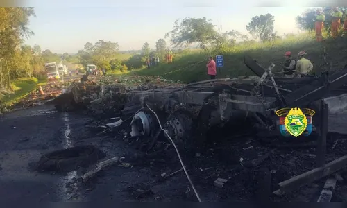 Colisão entre carretas em Guapirama resulta em morte