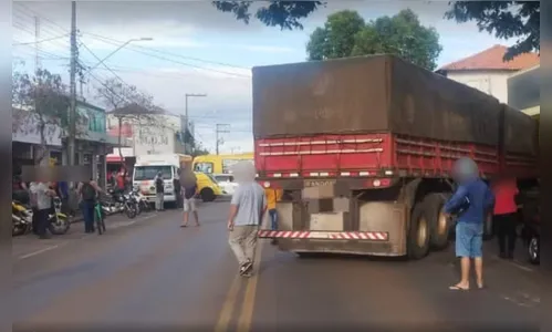 Caminhoneiro picado por abelha provoca acidente em São Tomé