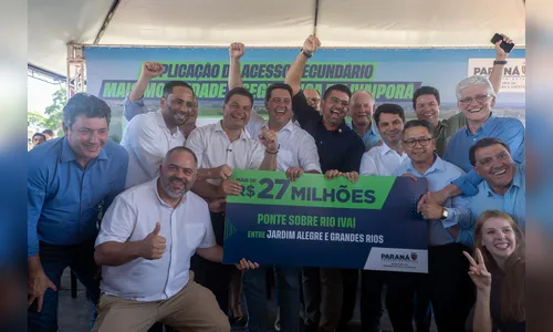 Novo convênio viabiliza construção de ponte entre Jardim Alegre e Grandes Rios