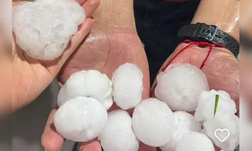 Tempestades no Paraná: granizo de 100g e ventos de 95 km/h
