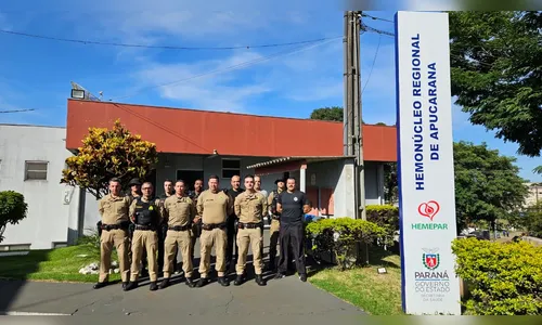 Campanha de doação de sangue é realizada pela Polícia Militar em Apucarana