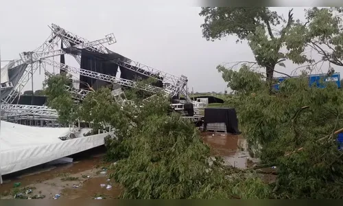 Desabamento de estrutura em festa deixa 1 morto e 40 feridos