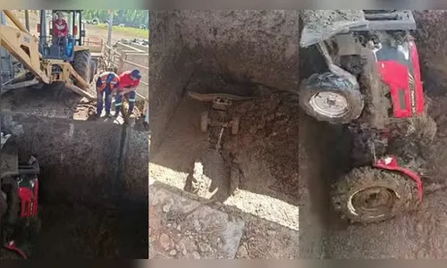 Tragédia em Carambeí: tratorista perde a vida ao cair em fossa
