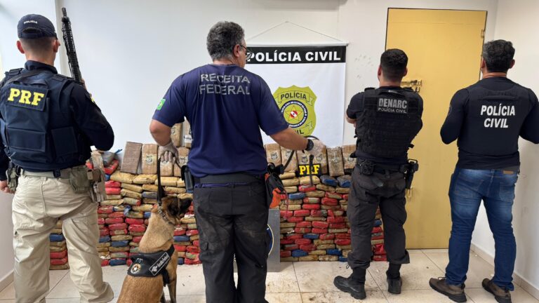 Polícia apreende 310 kg de drogas em fundo secreto de caminhão no Pará
