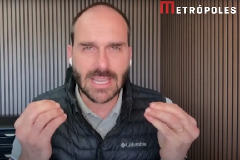 Eduardo Bolsonaro critica decisão de Moraes sobre pedido de prisão