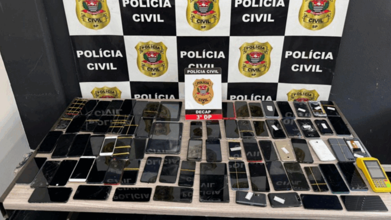 Mais de 300 celulares recuperados em São Paulo