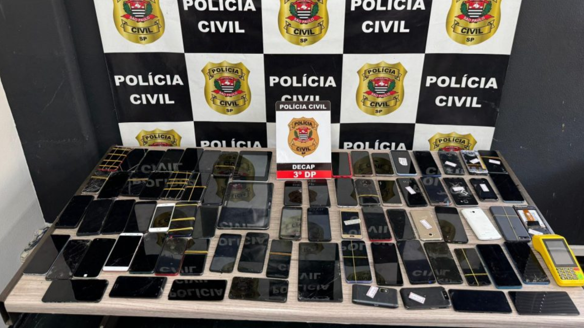 Mais de 300 celulares recuperados em São Paulo
