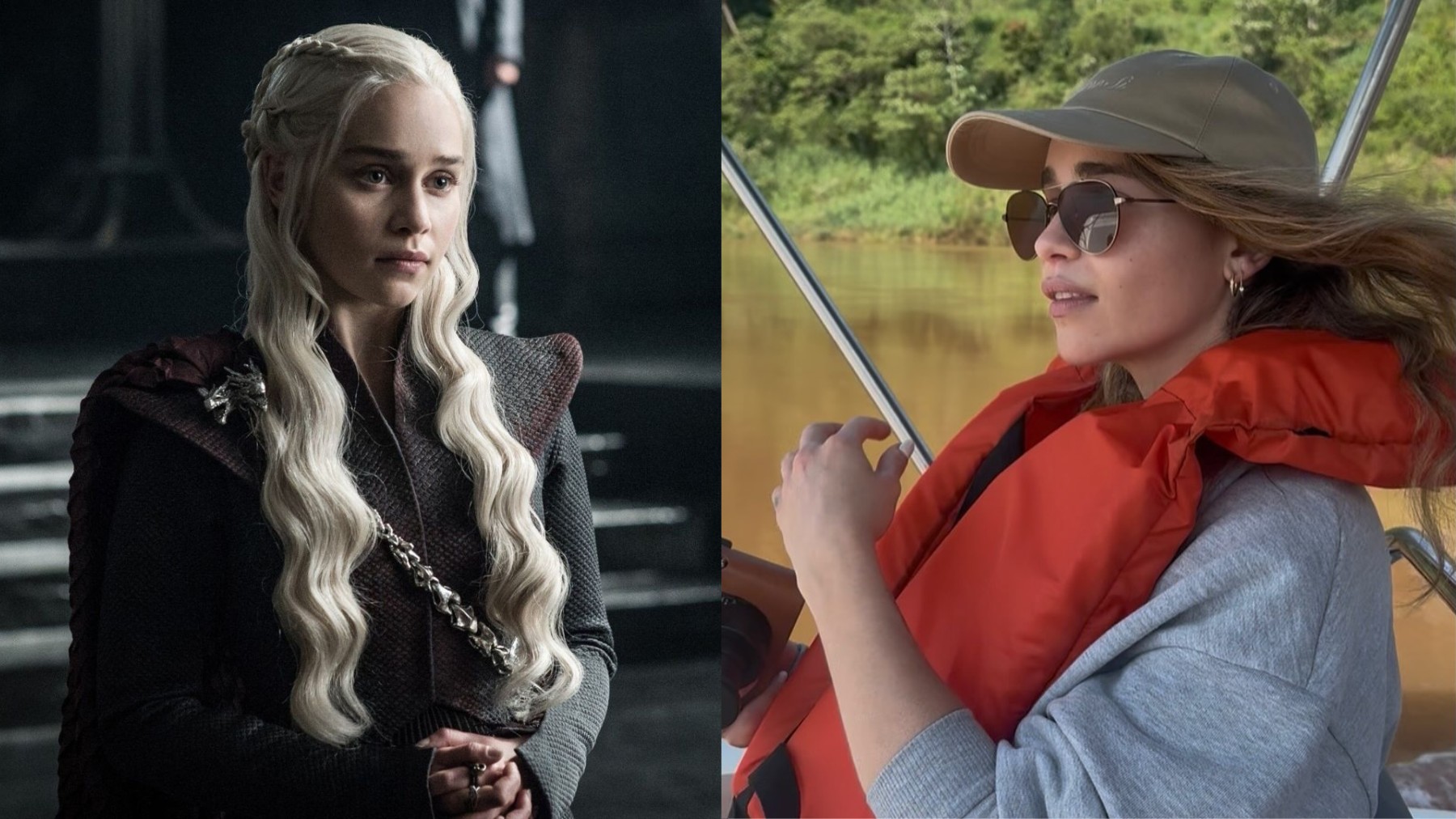 Emilia Clarke visita as Cataratas do Iguaçu