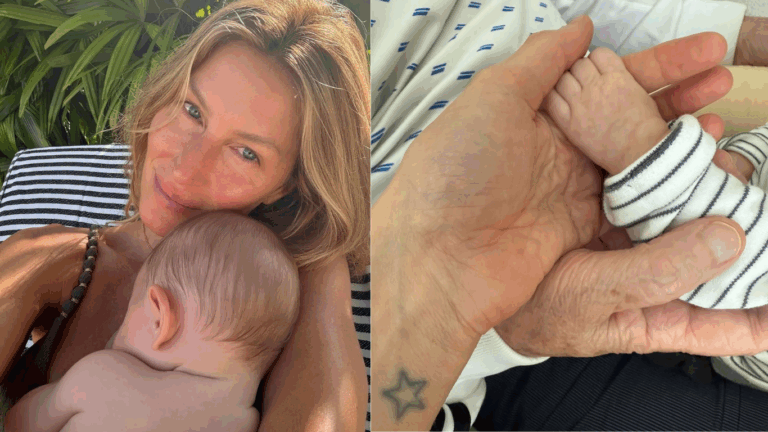 Gisele Bündchen exibe momentos com o filho caçula em novas fotos