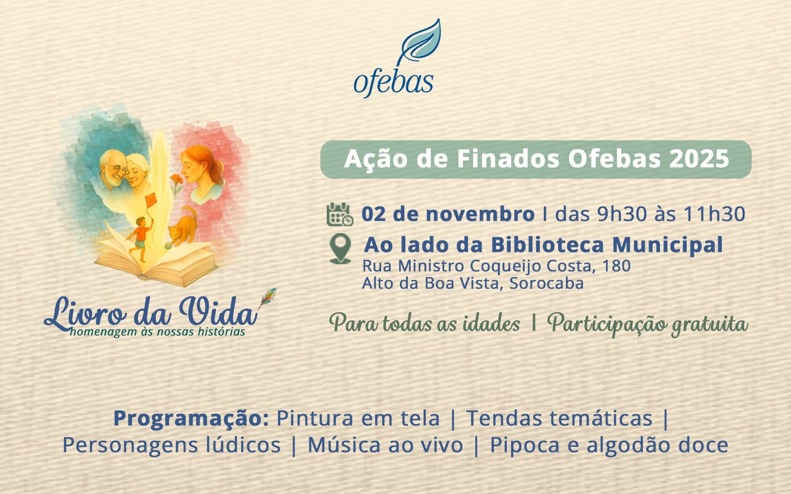 Ofebas realiza homenagem coletiva no Dia de Finados