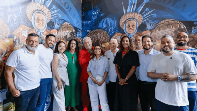 Janja visita Acadêmicos de Niterói para enredo sobre Lula em 2026