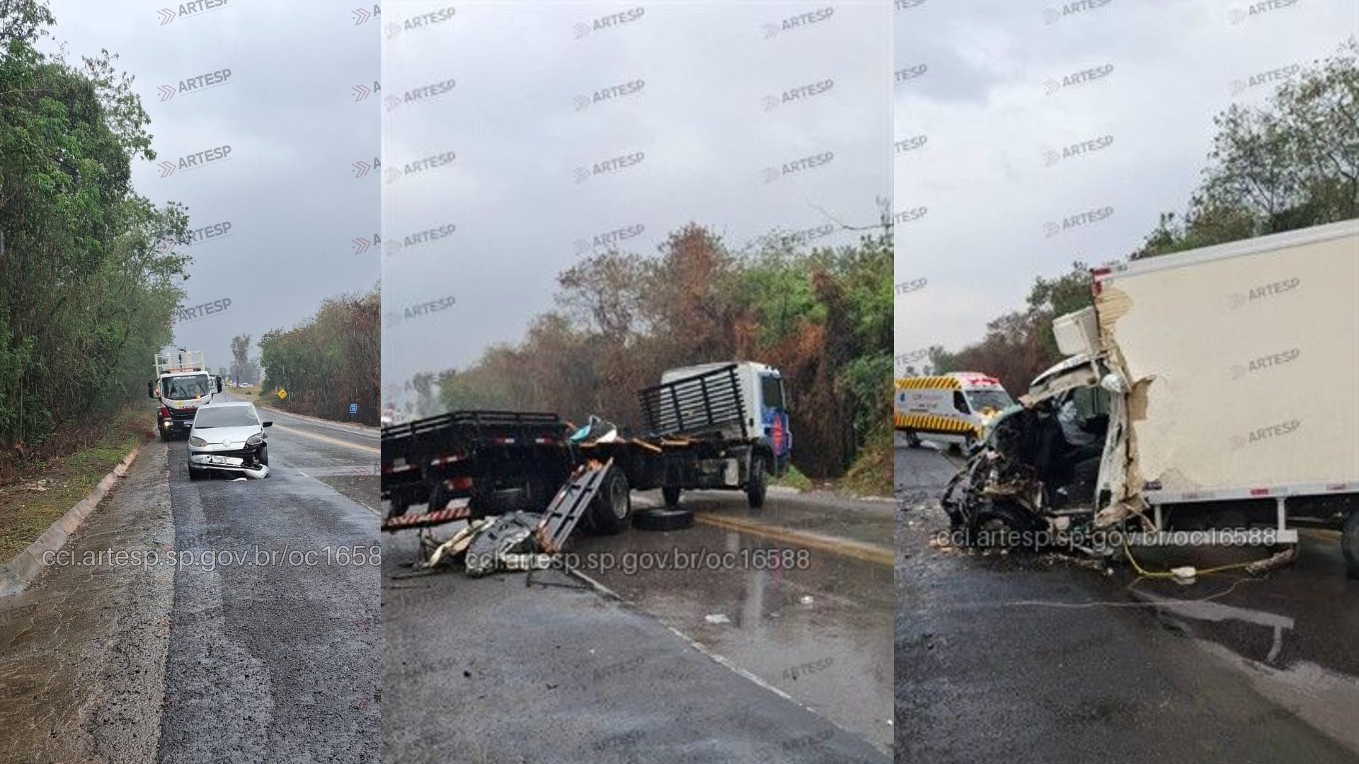 Acidente na SP-79 deixa ferido e interdita rodovia em Sorocaba