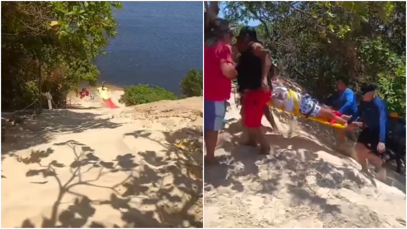 Turista desmaia e é socorrido em skibunda na Grande Fortaleza