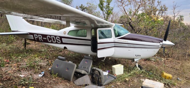 Aeronave roubada no Pará é encontrada pela FAB na fronteira