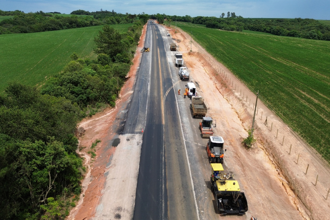 Restauração da pr-151 entre ponta grossa e palmeira avança 26%