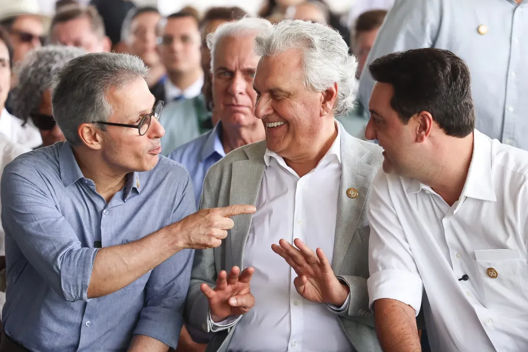 Zema, Caiado e Ratinho Jr falam em uniao para derrotar Lula em 26