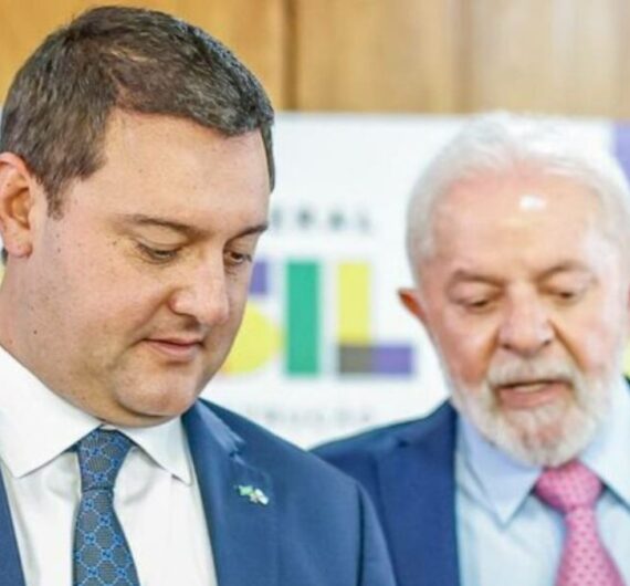 O governador do Paraná, Ratinho Junior (PSD) aparece com um dos cotados para enfrentar o presidente Lula (PT) em 2026 (Foto: Ricardo Stuckert/ Presidência da República)