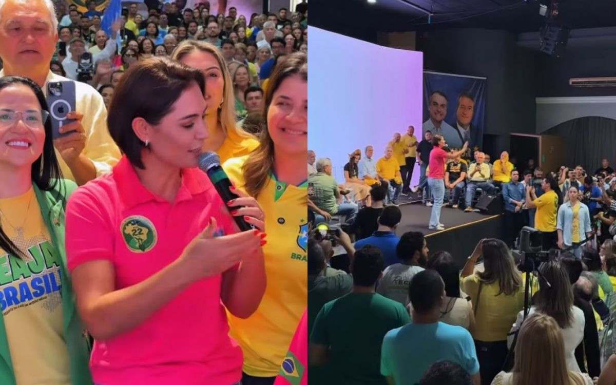 Michelle Bolsonaro Ataca Lula em Discurso e Aposta no Retorno de Bolsonaro à Presidência