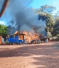 Incêndio Devasta Residência no Jardim Monte Alegre em Campo Grande; Moradores Alarmados