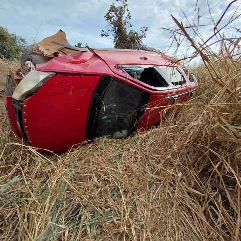 Tragédia na MS-419: Capotamento fatal deixa motorista preso às ferragens em Aquidauana