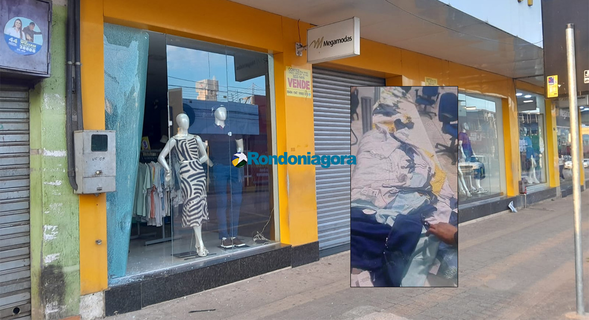 Foragido da Justiça é Preso em Flagrante Após Arrombar e Saquear Loja de Roupas em Porto Velho