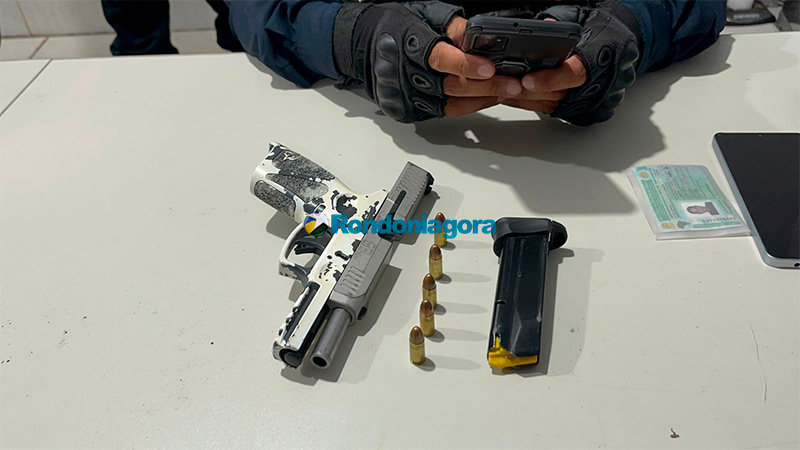 Força Total em Ação: Homem Monitorado Preso por Ameaçar Ex com Pistola em Porto Velho