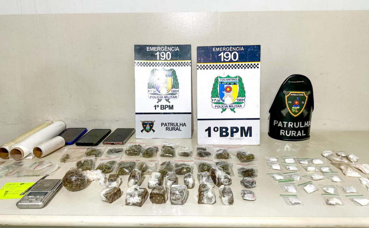 PMTO desmantela esquema de ‘delivery’ de drogas na 404 Norte em Palmas