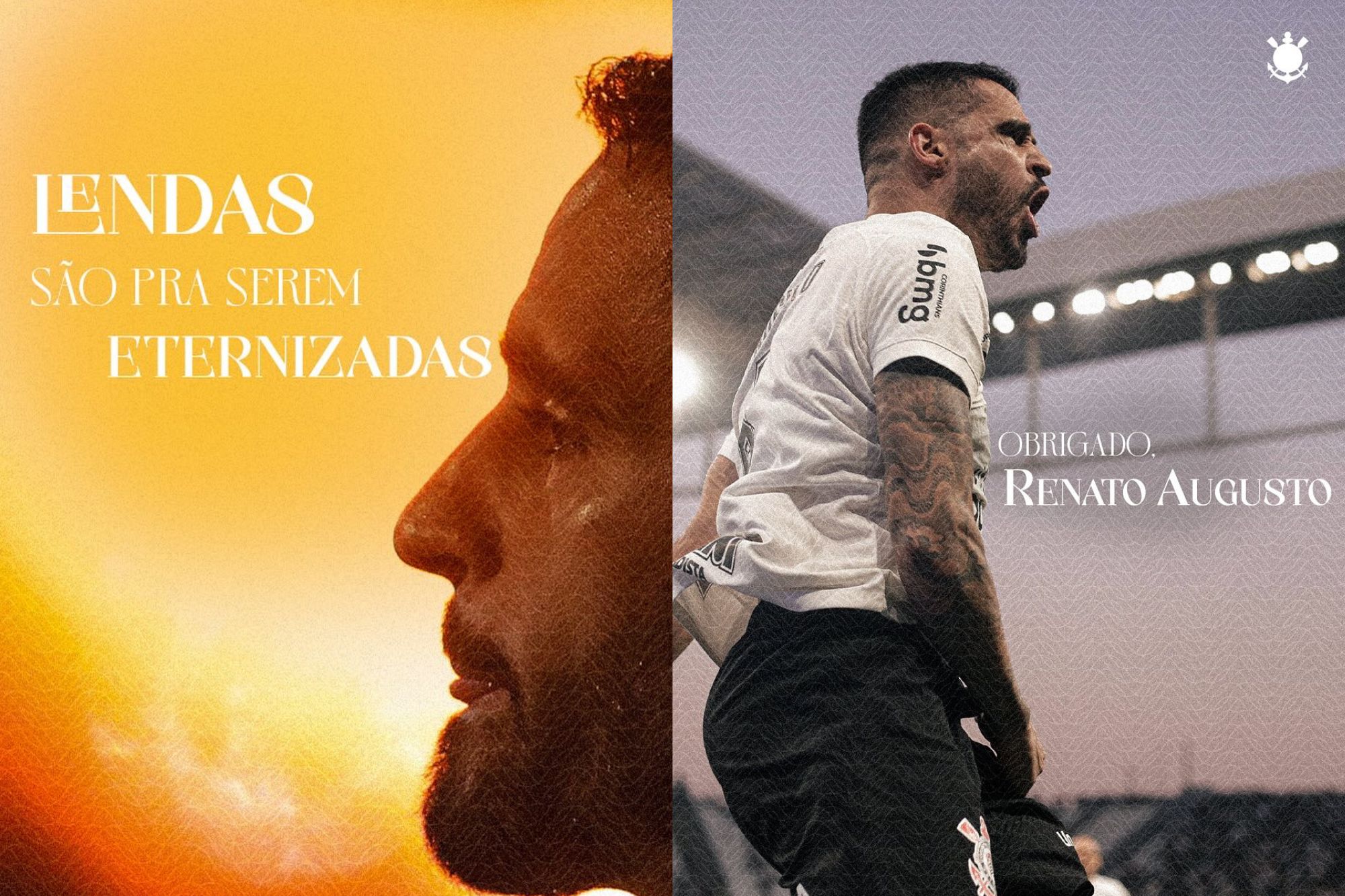 Corinthians presta homenagem a Renato Augusto em despedida
