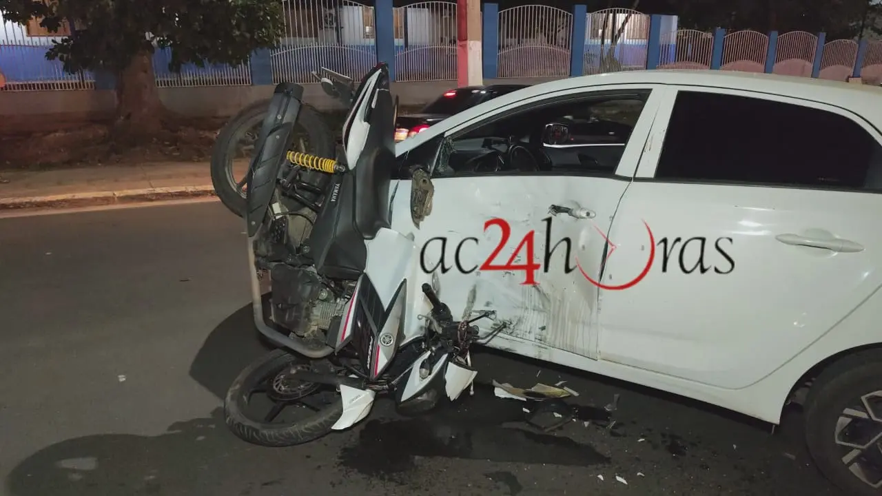 Motociclista Fica Ferido em Colisão no Bairro Ivete Vargas, em Rio Branco