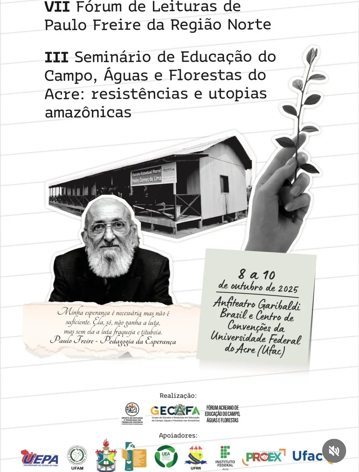 UFAC Promove Diálogo Transformador com Fórum Paulo Freire e Seminário de Educação do Campo