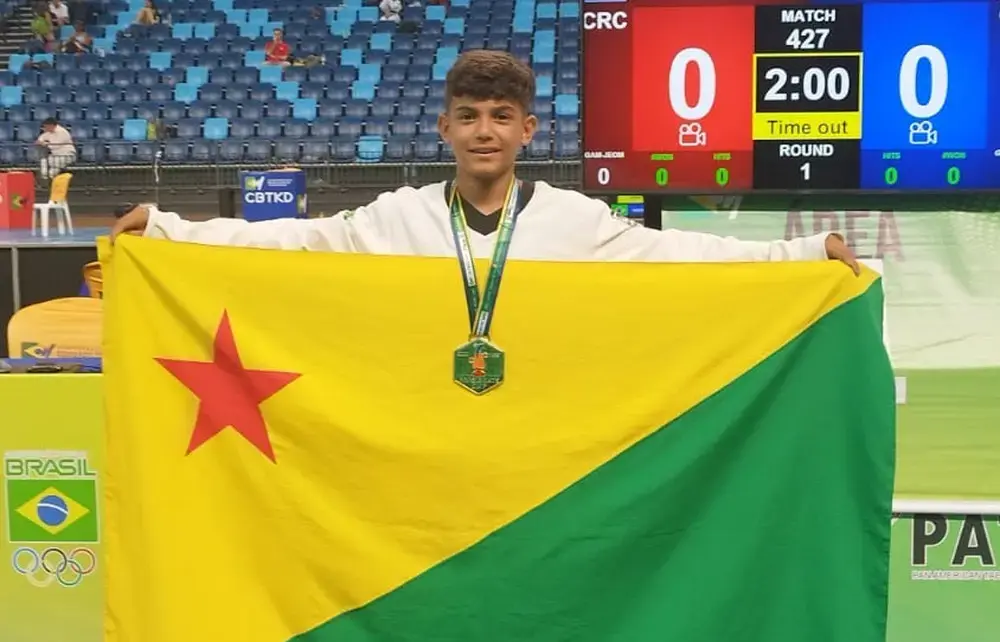Acre no pódio? Bryan Azevedo busca vaga no Pan-Americano de Taekwondo no Peru