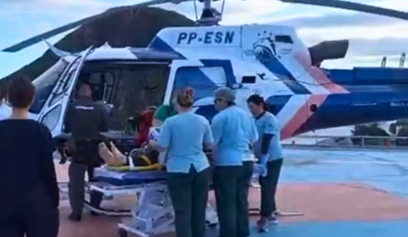 Resgate Aéreo Urgente: Homem tem braço esmagado em acidente com quadriciclo na Região Serrana
