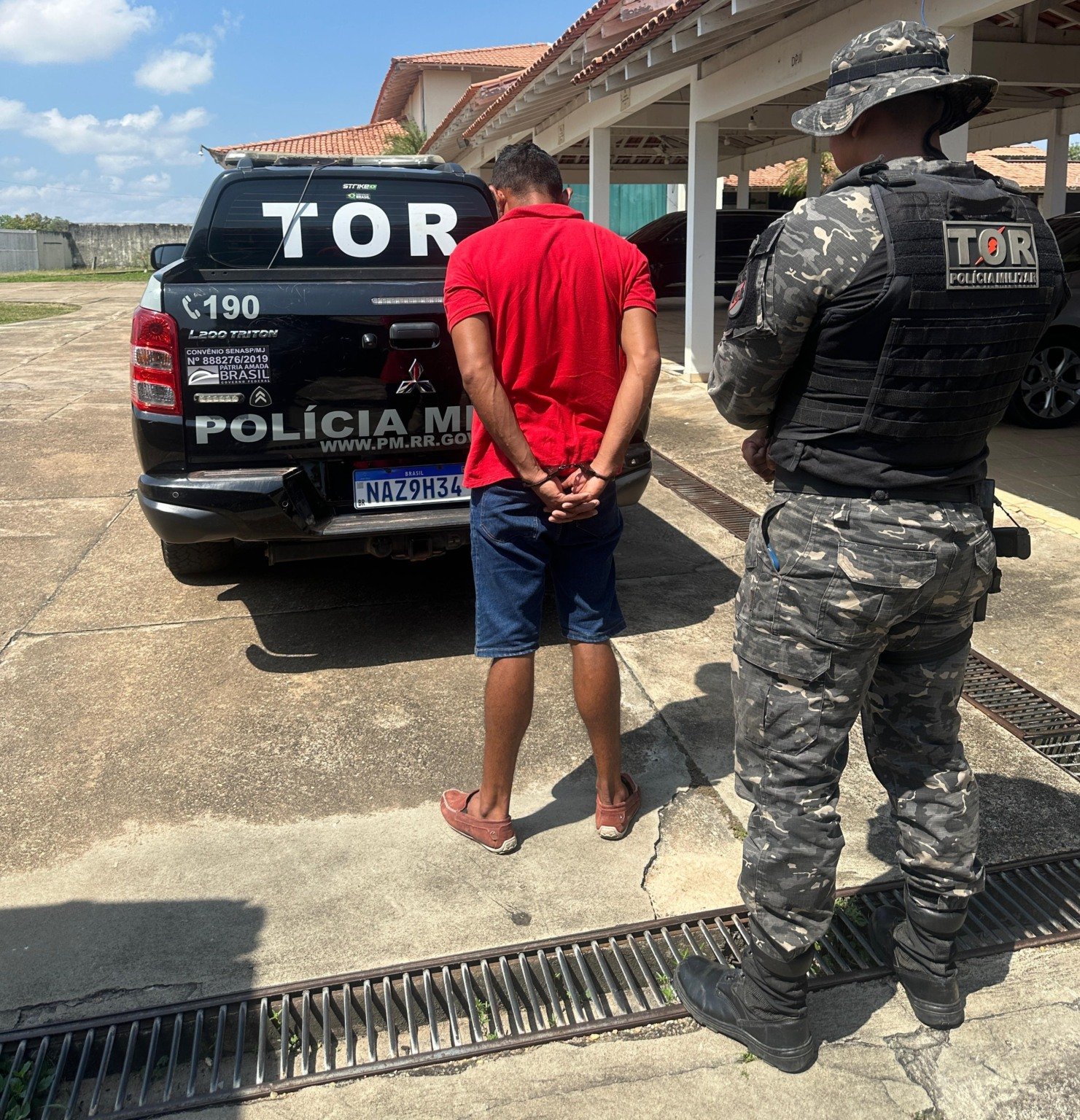 Foragido da Justiça por Ameaça é Capturado em Boa Vista Durante Patrulhamento