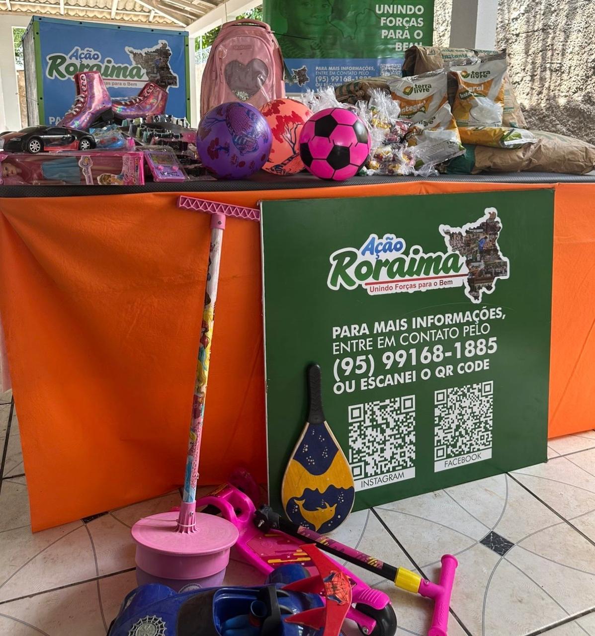 Doe Amor e Ganhe Doçura: Campanha Solidária Aquece o Dia das Crianças em Roraima