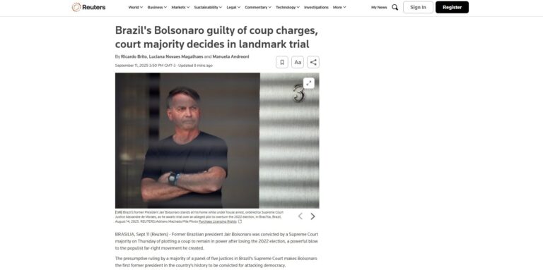 Condenação de Bolsonaro e o sucesso do Brasil em justiça