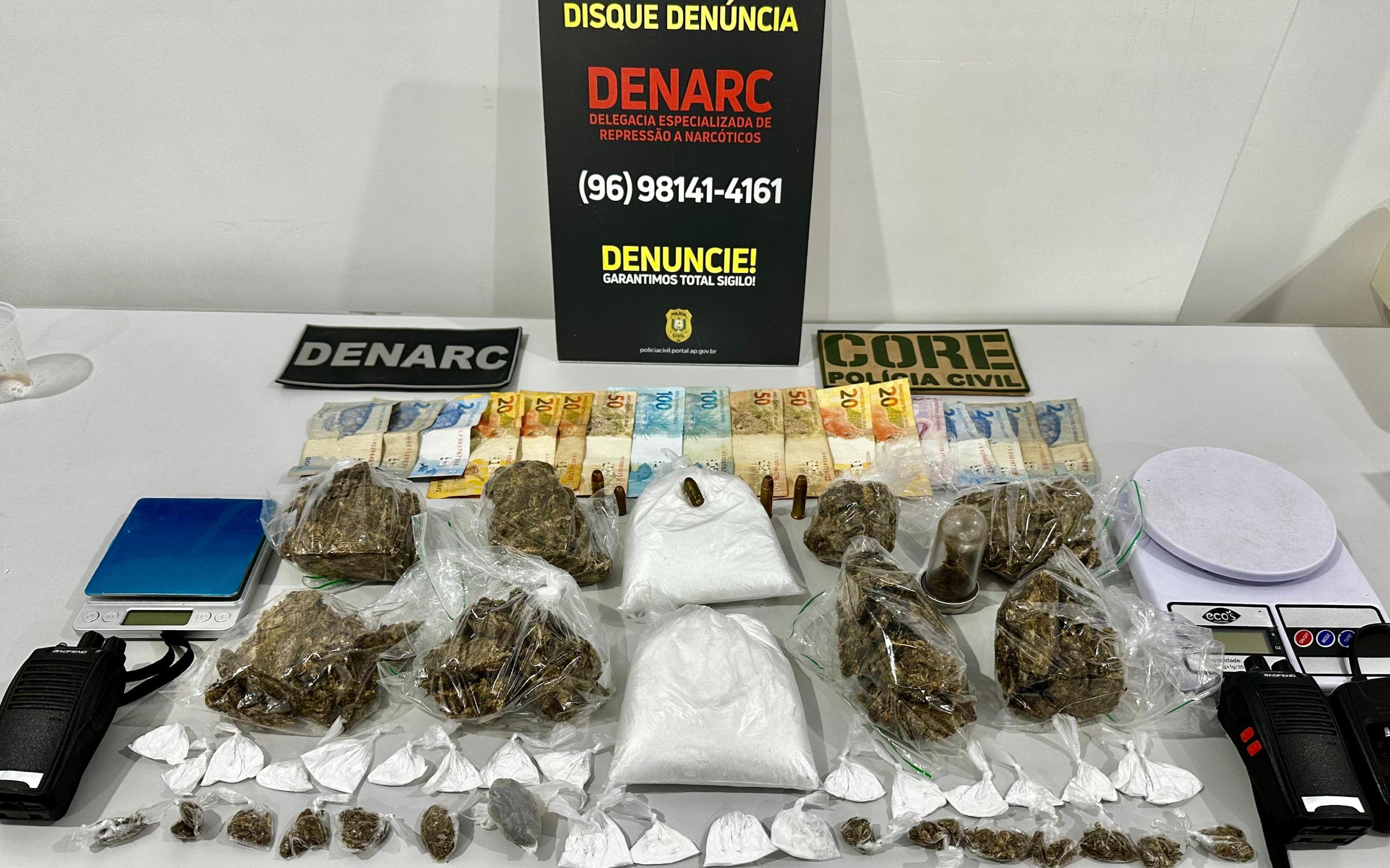 Irmãos são presos por tráfico de drogas em lava-jato na zona sul de Macapá