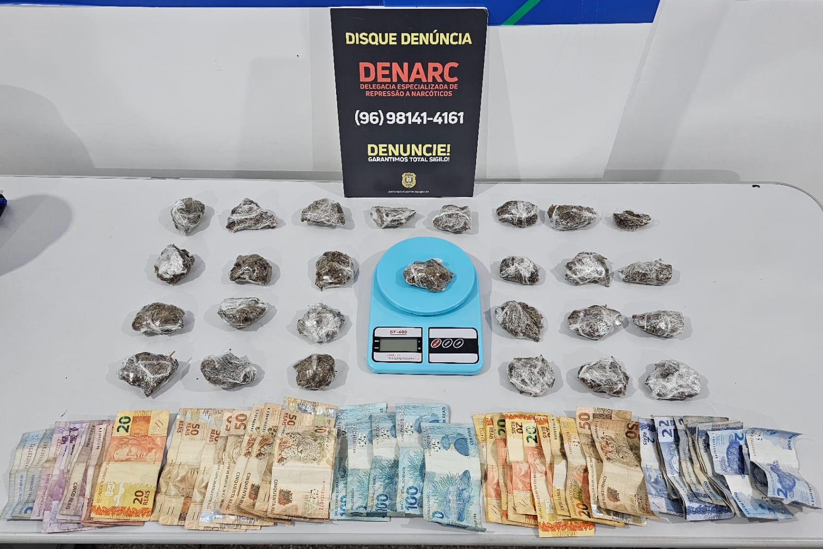 Denarc apreende um quilo de maconha e prende mulher em flagrante em Macapá