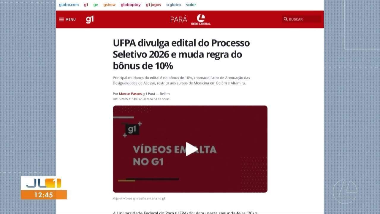 UFPA encerra bônus regional de 10% e adota novo fator de compensação