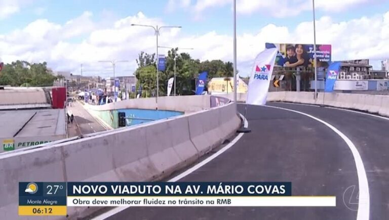 Viaduto entre avenidas Mário Covas e Independência é inaugurado em Ananindeua